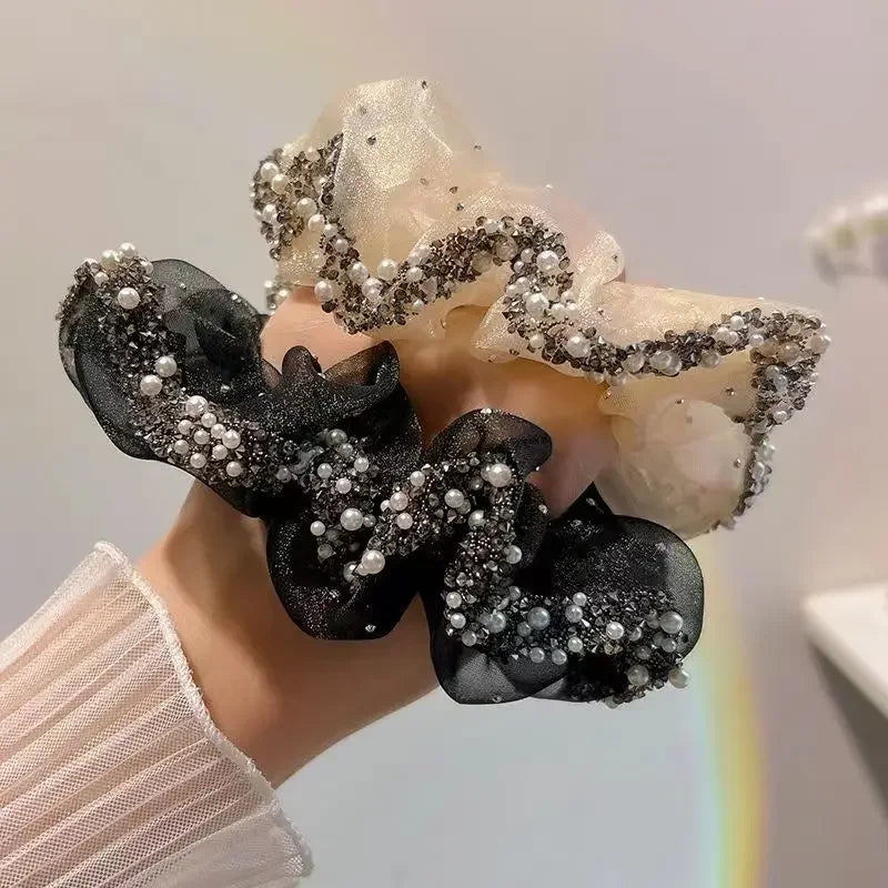 Wholesale Full diamond ball head temperament high-end hair ring